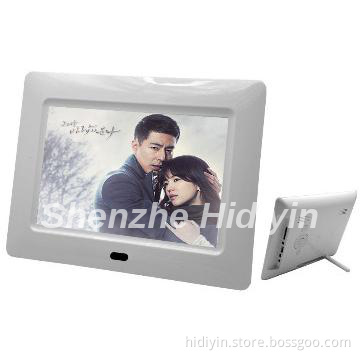 2014 New digital picture frame with super slim ,white/black plastic